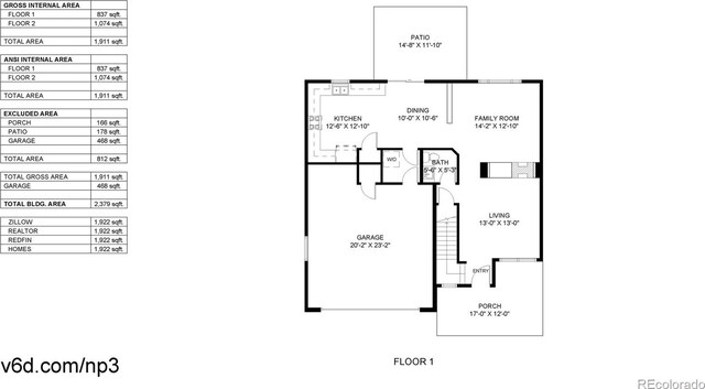 19730 E 58th Pl, Aurora, CO 80019 - floor plan / room layout
