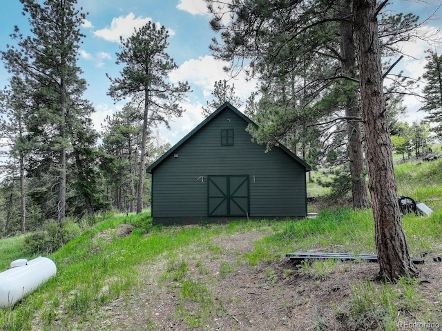13190 Coyote Song Trl, Conifer, CO 80433 - view of barn