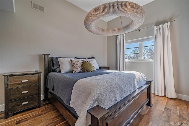 bedroom featuring light hardwood / wood-style flooring