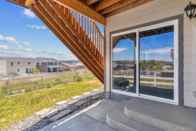 4992 Trails Edge Ln, Castle Rock, CO 80104 - view of patio with a residential view