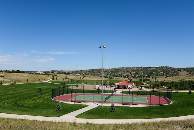 4992 Trails Edge Ln, Castle Rock, CO 80104 - surrounding community featuring community basketball court and a lawn
