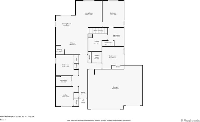 4992 Trails Edge Ln, Castle Rock, CO 80104 - home floor plan