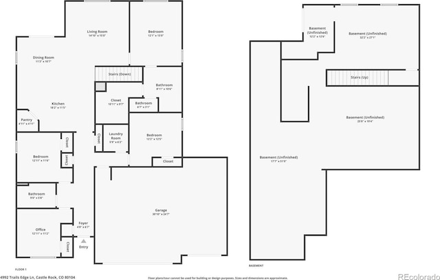4992 Trails Edge Ln, Castle Rock, CO 80104 - room layout