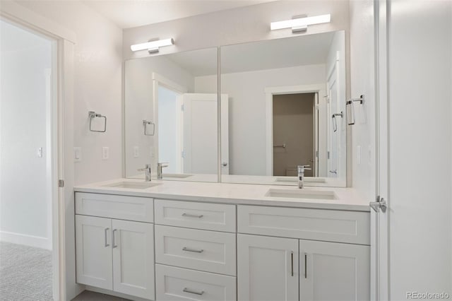 bathroom with vanity