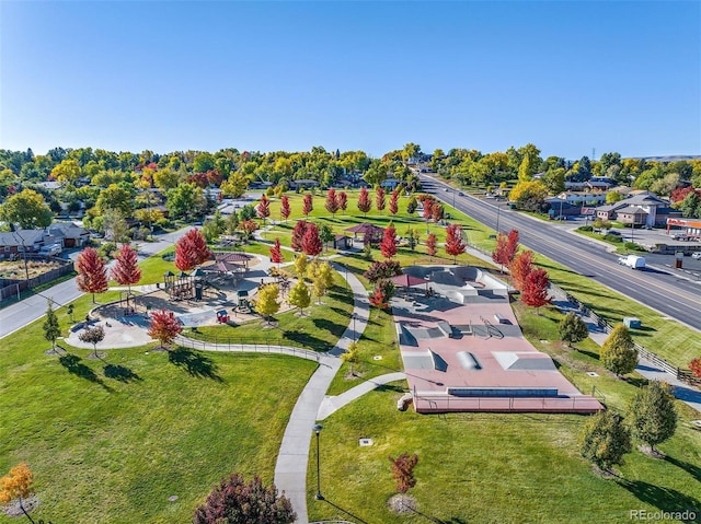 birds eye view of property