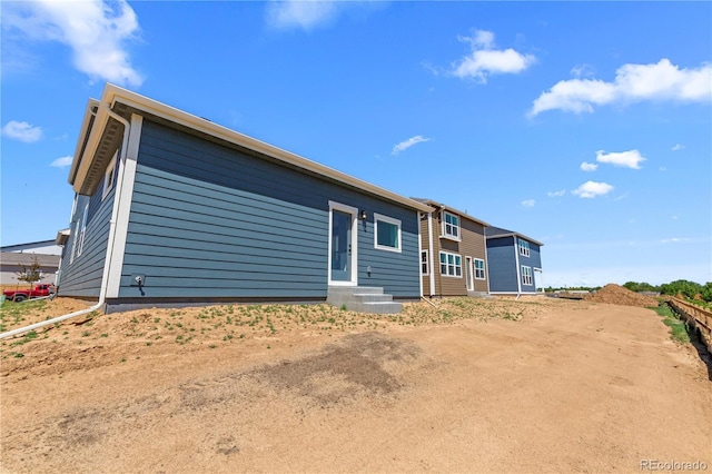 view of back of property