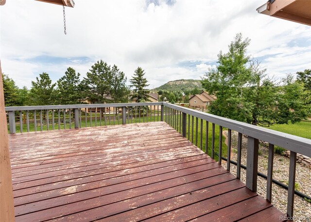 1660 Old Antlers Way, Monument, CO 80132 - deck with a mountain view