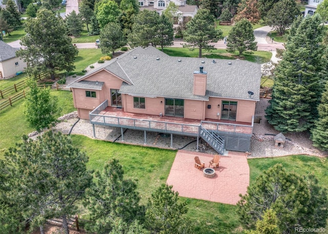 1660 Old Antlers Way, Monument, CO 80132 - aerial view of property and surrounding area
