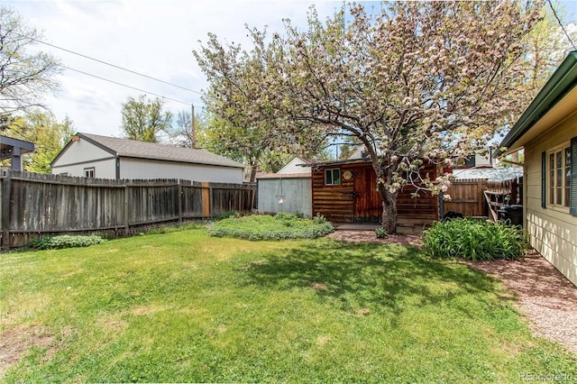 1275 Niagara St, Denver, CO 80220 - fenced backyard with a shed