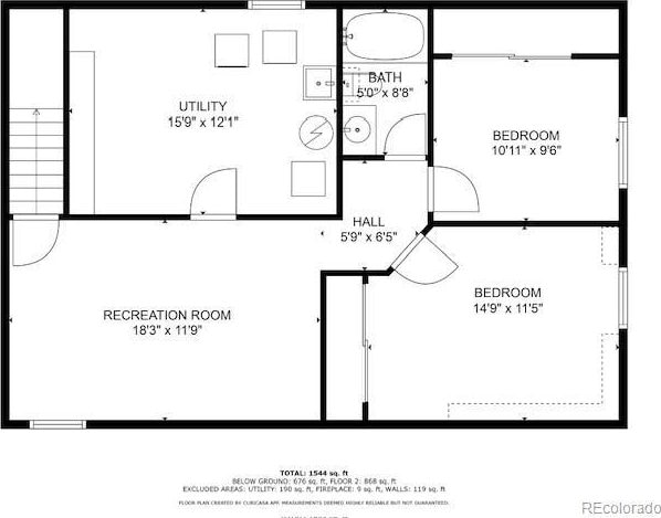 1275 Niagara St, Denver, CO 80220 - view of room layout