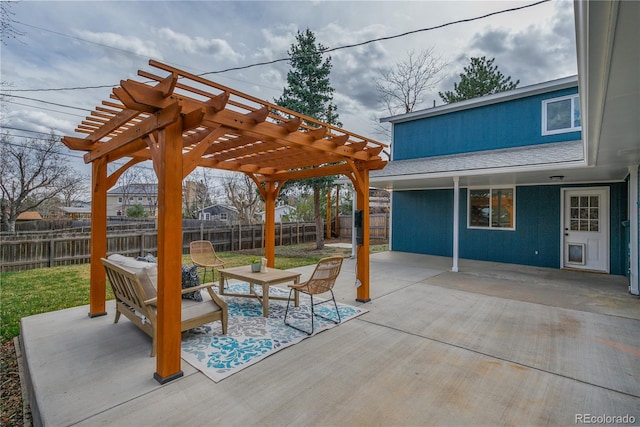 1120 Hartford Dr, Boulder, CO 80305 - fenced backyard featuring a pergola and a patio