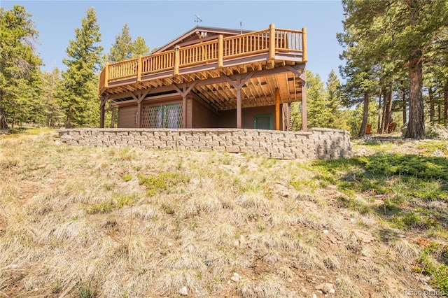 73 Elk Way, Drake, CO 80515 - back of house with a deck