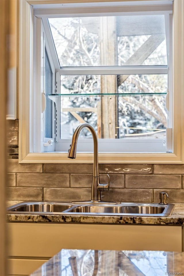 interior details with sink