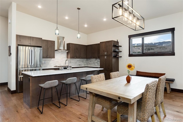 17 Vendette Rd, Silverthorne, CO 80498 - dining space featuring light wood-type flooring, recessed lighting, and baseboards