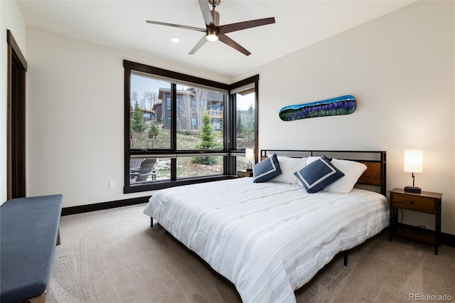 17 Vendette Rd, Silverthorne, CO 80498 - carpeted bedroom with baseboards, ceiling fan, and recessed lighting