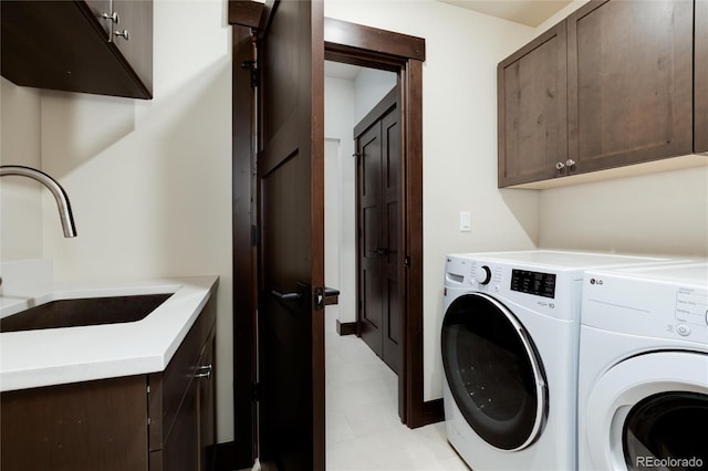 17 Vendette Rd, Silverthorne, CO 80498 - laundry room featuring cabinet space, independent washer and dryer, and light flooring