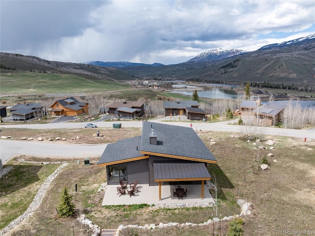 17 Vendette Rd, Silverthorne, CO 80498 - aerial view of property and surrounding area with a water and mountain view