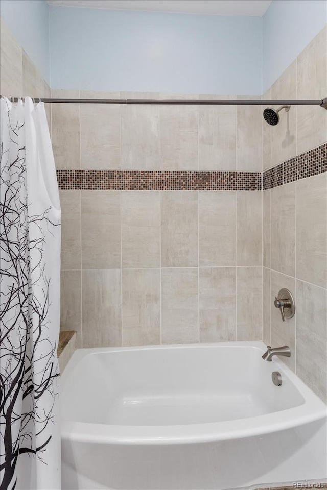 17158 County Road 363, Buena Vista, CO 81211 - full bathroom featuring shower / bath combo with shower curtain