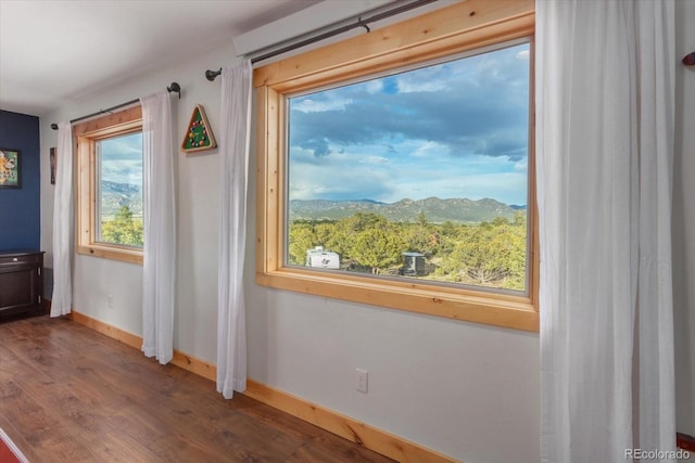 17158 County Road 363, Buena Vista, CO 81211 - empty room with wood finished floors and baseboards