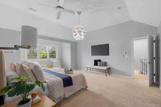 172 S Forest St, Denver, CO 80246 - bedroom featuring vaulted ceiling, carpet flooring, and baseboards