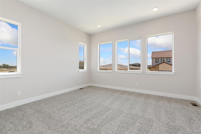 5835 Gianna Dr, Timnath, CO 80547 - carpeted spare room with plenty of natural light, baseboards, and recessed lighting