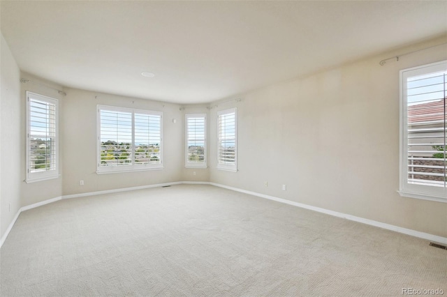 view of carpeted empty room