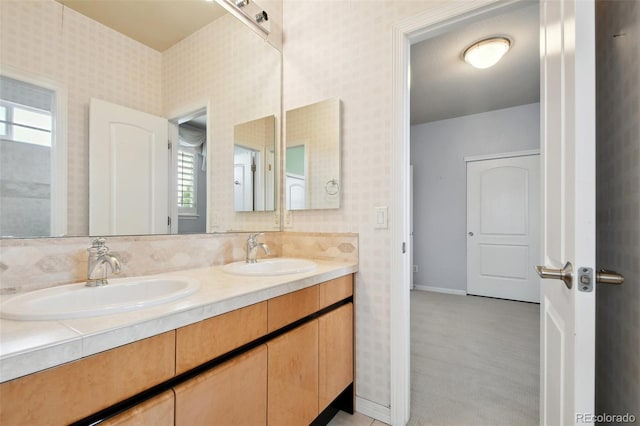 bathroom featuring vanity