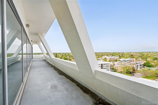 view of balcony
