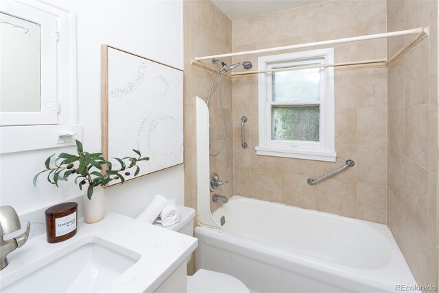 5680 W 41st Ave, Wheat Ridge, CO 80212 - full bathroom featuring vanity and tub / shower combination