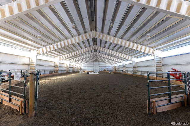 view of horse barn