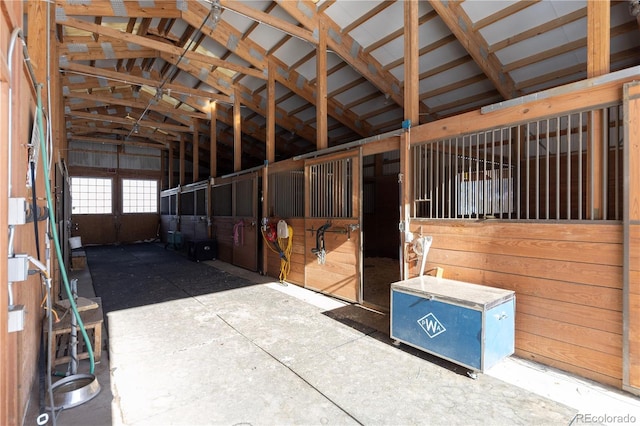 view of horse barn