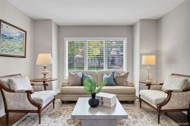 9669 E Prentice Cir, Greenwood Village, CO 80111 - living room featuring light wood finished floors and baseboards