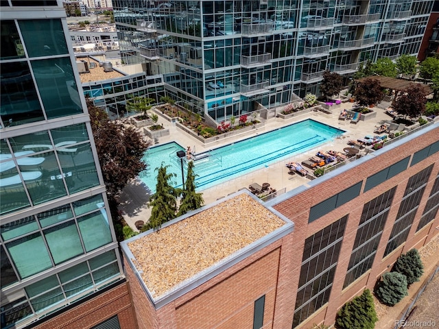1700 Bassett St Unit 1119, Denver, CO 80202 - aerial view of a pool