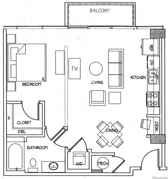 1700 Bassett St Unit 1119, Denver, CO 80202 - home floor plan