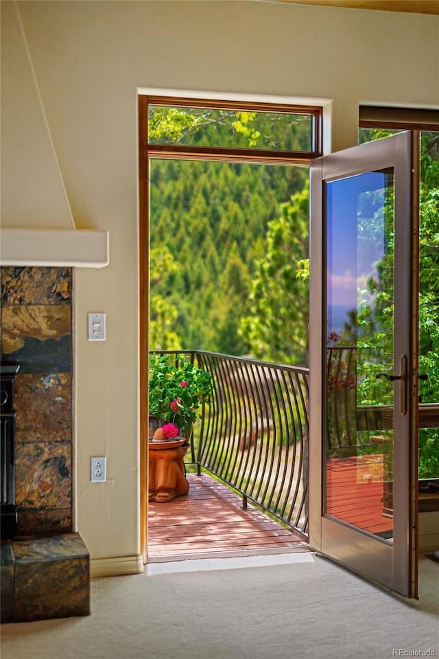 8932 Eastridge Rd, Golden, CO 80403 - entryway with carpet