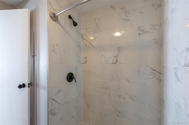 full bathroom with a stall shower