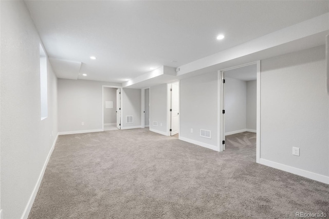 15 Hazel Ct, Denver, CO 80219 - finished basement with carpet floors, recessed lighting, and baseboards