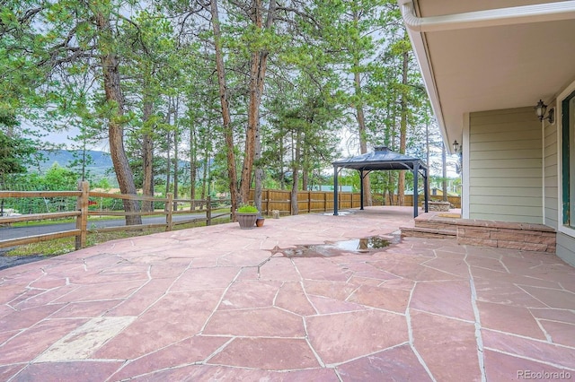 26732 Main St, Conifer, CO 80433 - view of patio / terrace featuring a gazebo