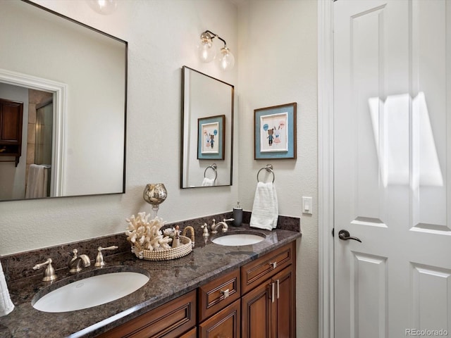 6405 Warriors Run, Littleton, CO 80125 - bathroom with double vanity