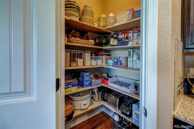 view of pantry