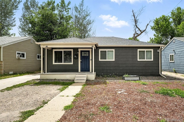 1941 Alton St, Aurora, CO 80010 - bungalow with covered porch and a shingled roof