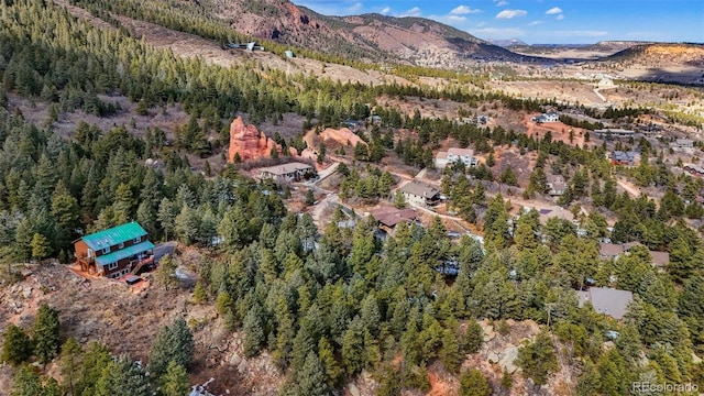 4835 Abo Ln, Monument, CO 80132 - aerial view of property's location featuring a forest and mountains