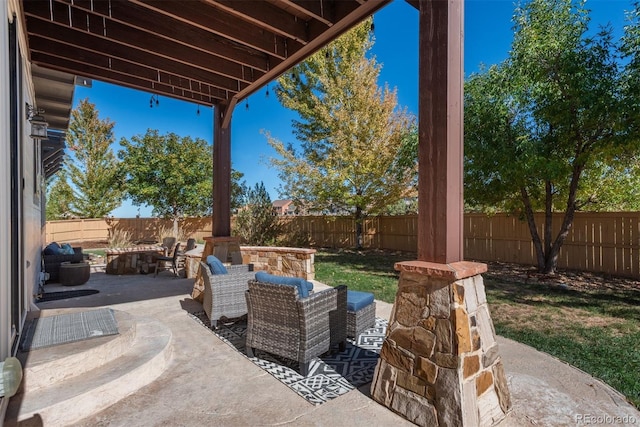 view of patio