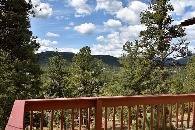 60 Ball Rd, Bailey, CO 80421 - view of mountain background with a heavily wooded area