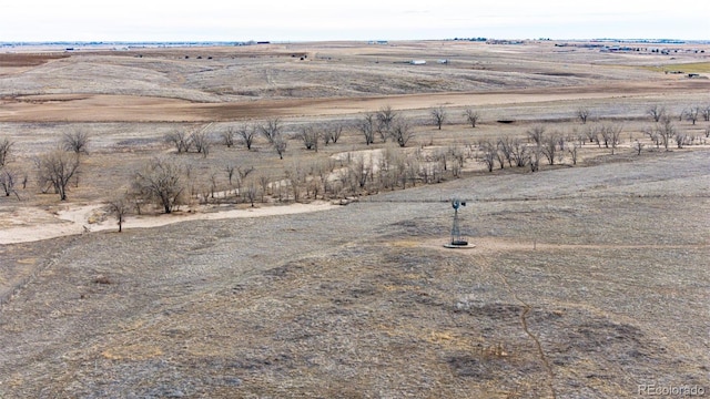 exterior space with a rural view