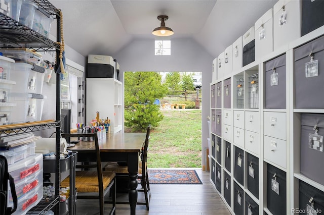 110 County Road 652, Grand Lake, CO 80447 - dining space with wood finished floors and lofted ceiling