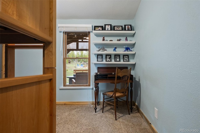110 County Road 652, Grand Lake, CO 80447 - carpeted home office featuring baseboards