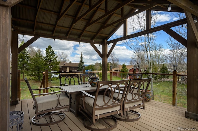 110 County Road 652, Grand Lake, CO 80447 - deck featuring a lawn