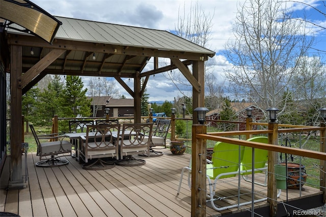 110 County Road 652, Grand Lake, CO 80447 - deck featuring outdoor dining area