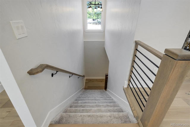 16510 Early Light Dr, Colorado Springs, CO 80908 - stairs with baseboards